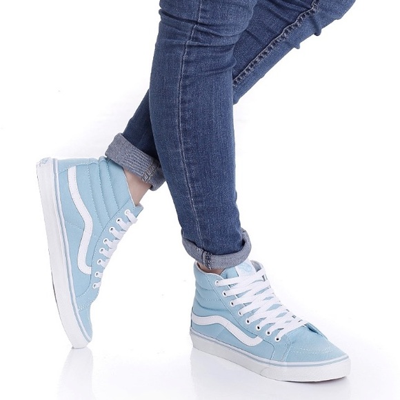 NWT Vans Sk8-Hi Slim Canvas Sneakers, W 9.5, M 8 - Picture 7 of 7